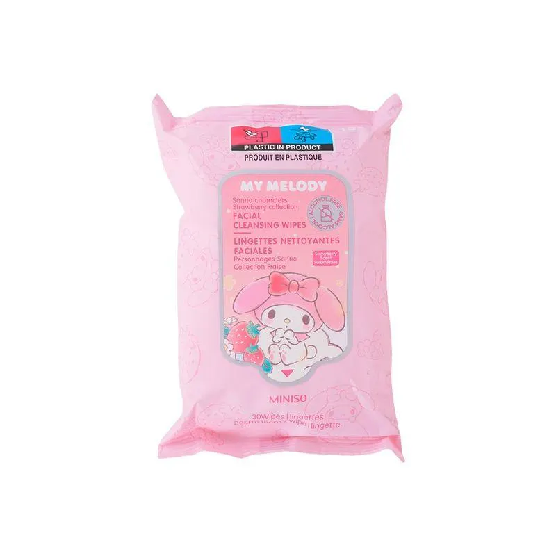 Toallitas Desmaquillantes Faciales Colección Sanrio Strawberry
