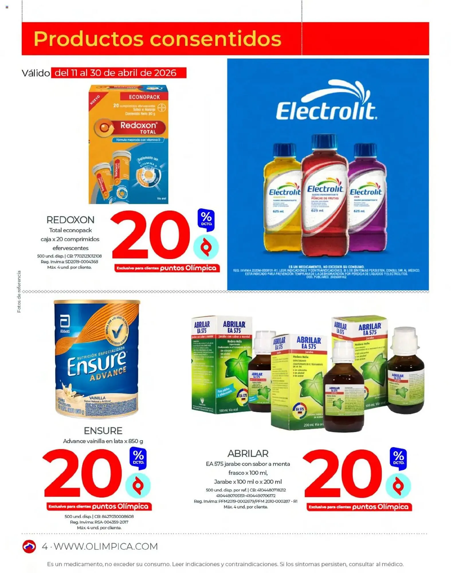 Catalogo de Catálogo Olímpica 1 de abril al 1 de mayo 2026 - Pag 4