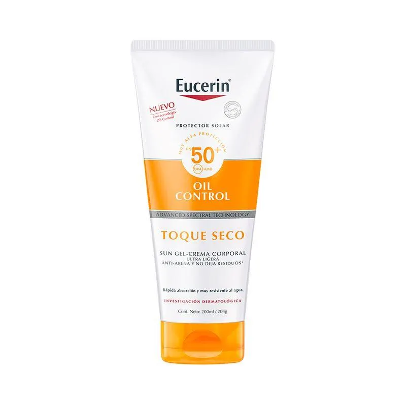 Protector Solar Corporal Toque Seco Eucerin Sun Fps 50+ 200ml