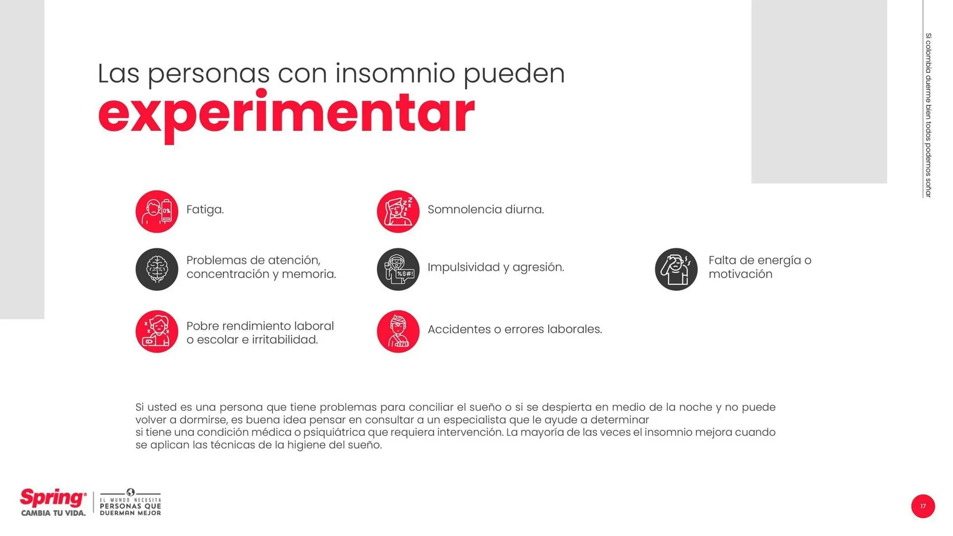 Catalogo de Catálogo Colchones Spring 3 de septiembre al 30 de septiembre 2025 - Pag 17