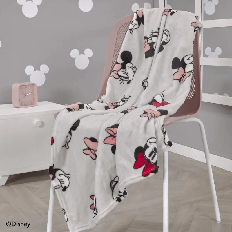Manta Flannel estampación rotativa Minnie 95 x 115 cm