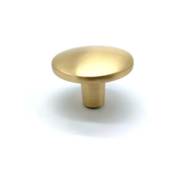 Botón zamak 166 latón cepillado diamétro 64 mm