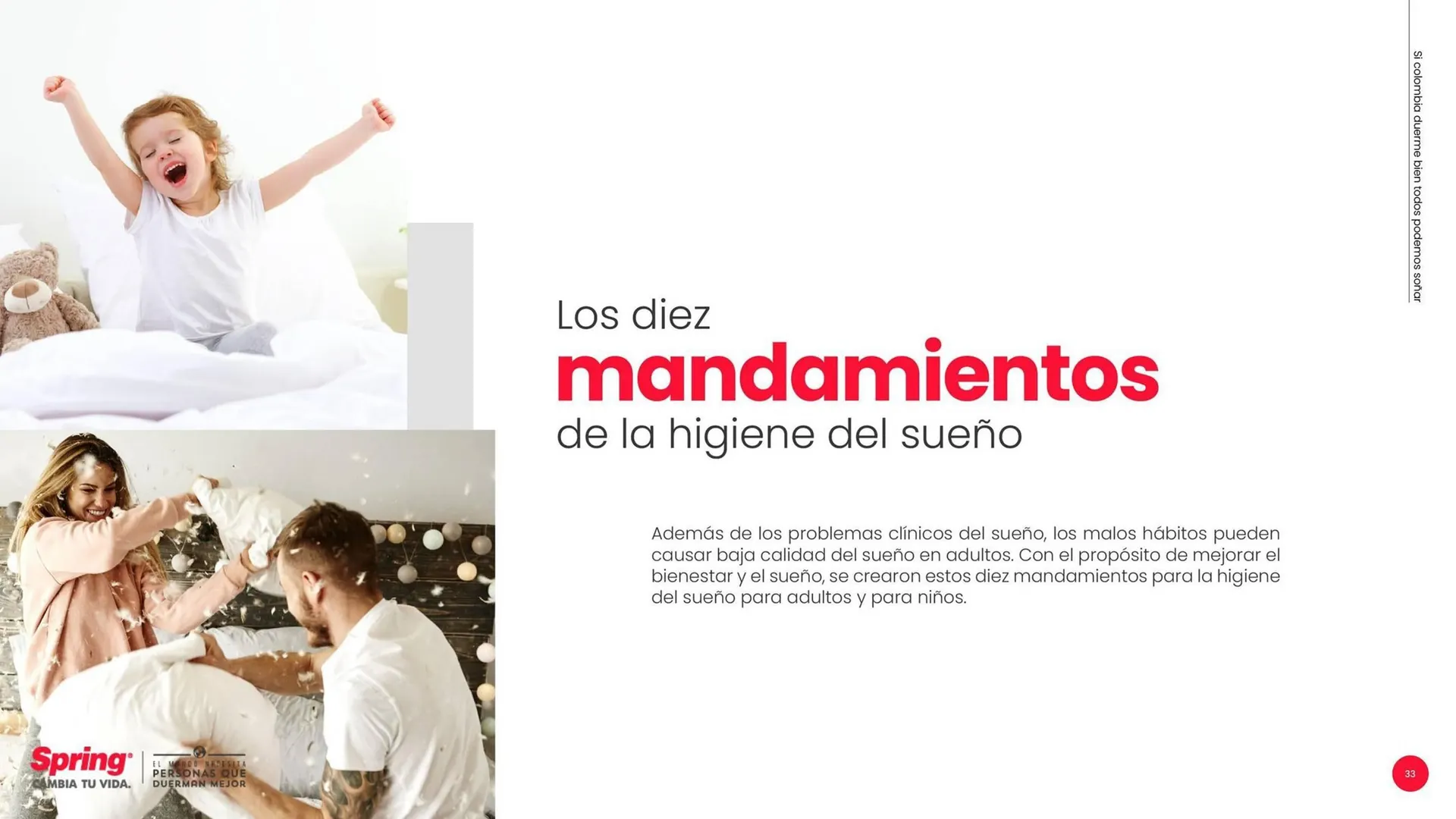 Catalogo de Catálogo Colchones Spring 3 de septiembre al 30 de septiembre 2025 - Pag 33