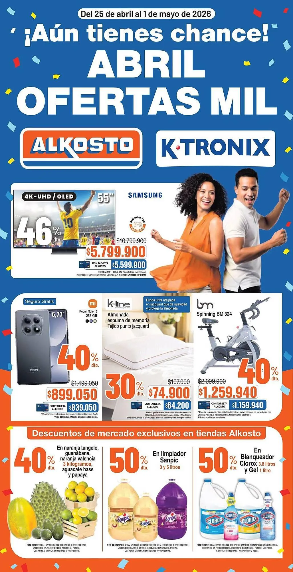 Catalogo de Catálogo Alkosto 25 de abril al 1 de mayo 2026 - Pag 1