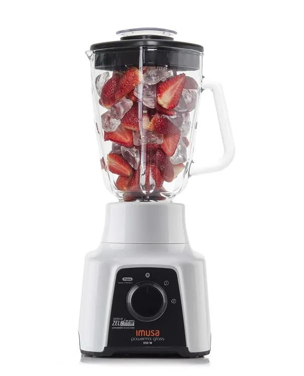 Licuadora IMUSA Powermix Glass Blanco