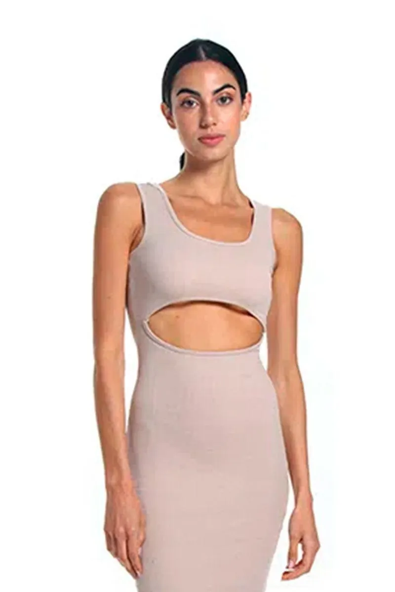 Vestido Largo Beige para mujer Aries