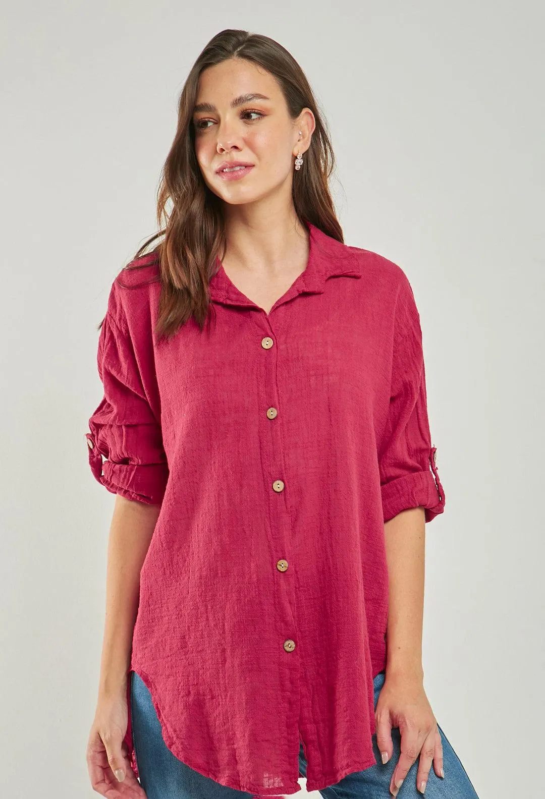 Camisa Manga Larga Mujer - SALE