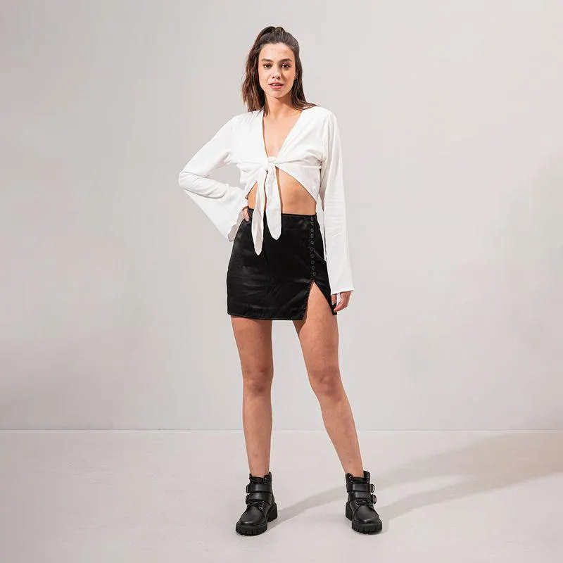 Falda Ajustada Talle Alto Limite