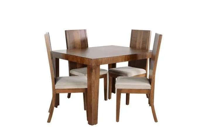 Comedor Completo Grecia Flor Morado Caoba Real