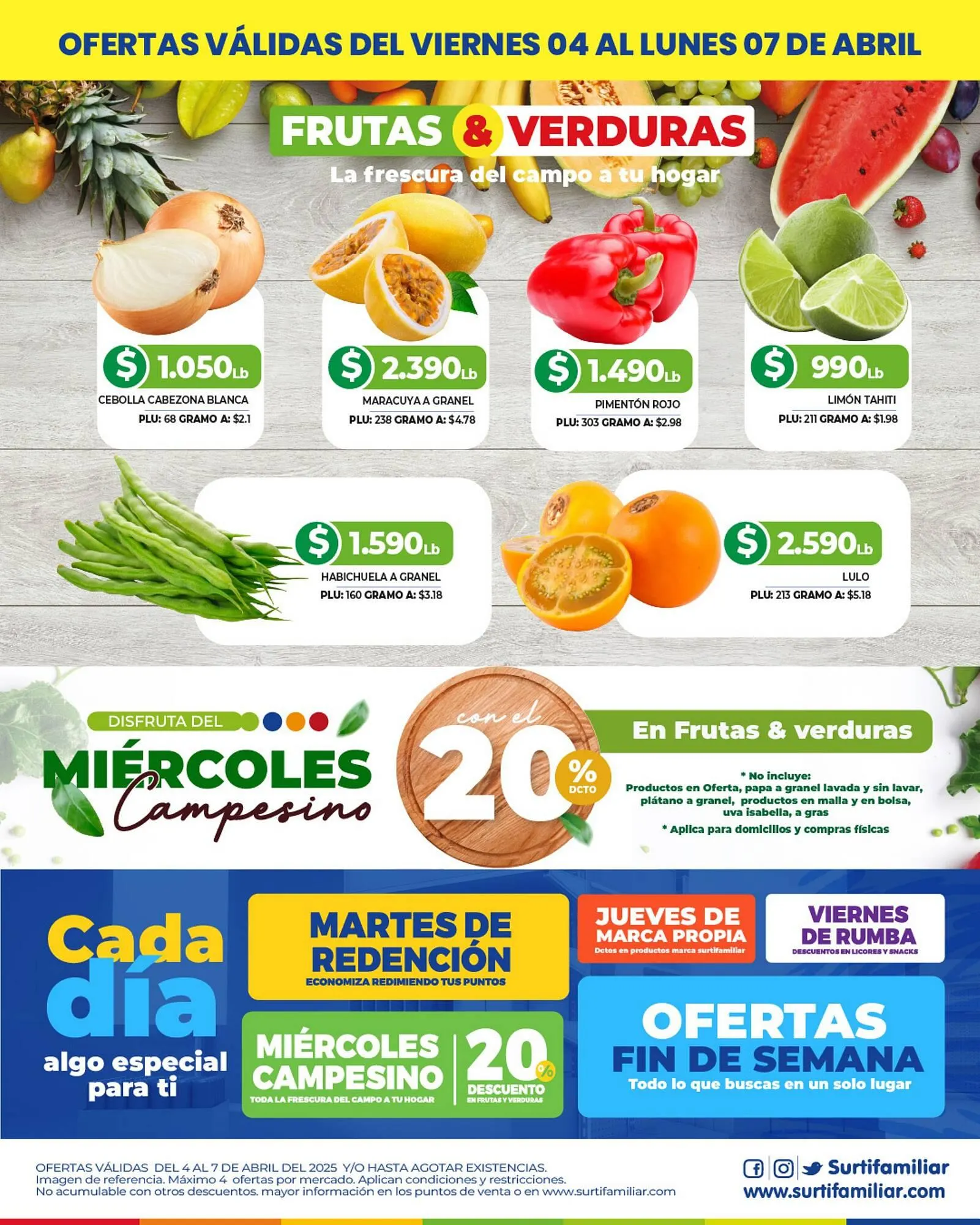Catalogo de Catálogo Surtifamiliar 4 de abril al 7 de abril 2025 - Pag 2