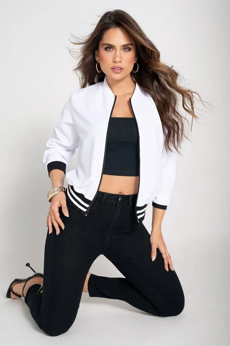 CHAQUETA MANGA LARGA Blanco