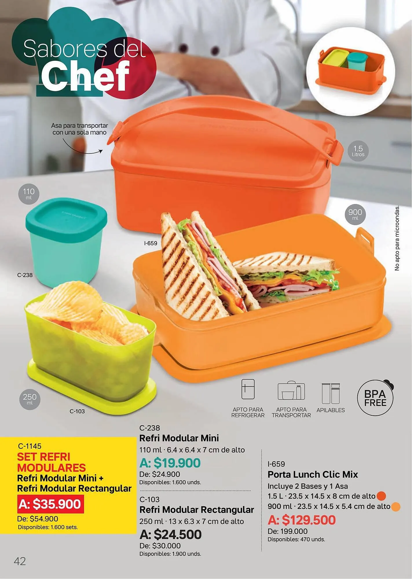 Catalogo de Catálogo Tupperware 8 de septiembre al 5 de octubre 2023 - Pag 42
