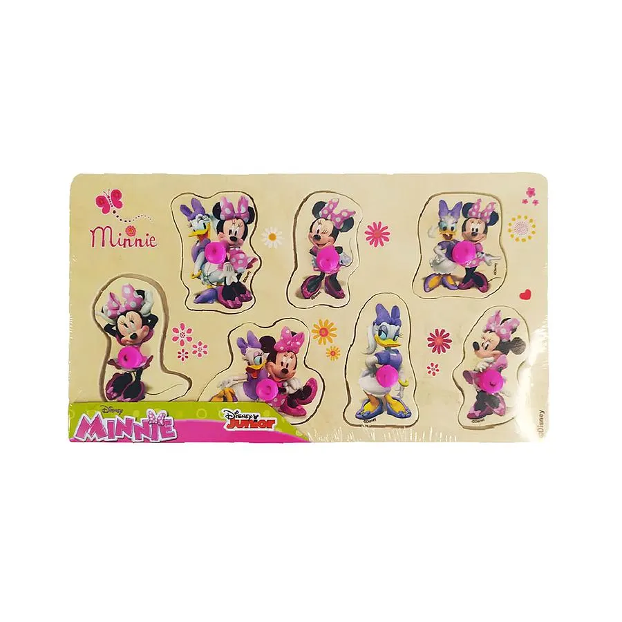 Juego De Encaje Pequeño 7 Botones Minnie Mouse