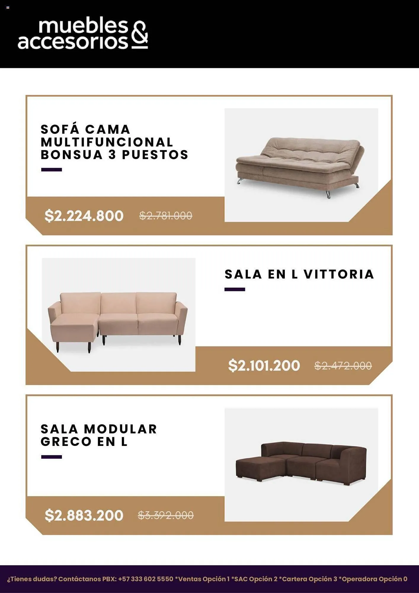 Catalogo de Catálogo Muebles & Accesorios 16 de marzo al 16 de abril 2024 - Pag 2