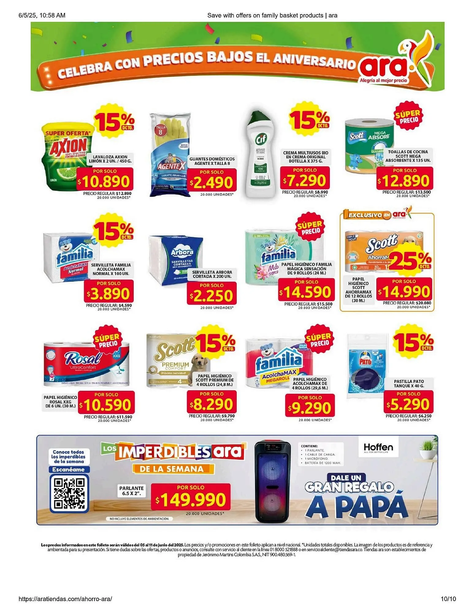 Catalogo de Catálogo Ara 5 de junio al 11 de junio 2025 - Pag 10