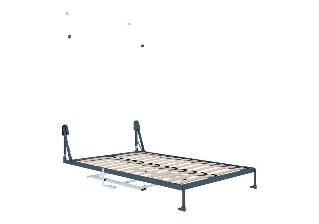 Herraje para cama escritorio vertical doble-oculto pared