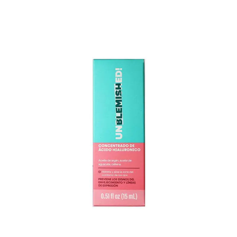 Contorno De Ojos Unblemished De Ácido Hialuronico Concentrado 15ml