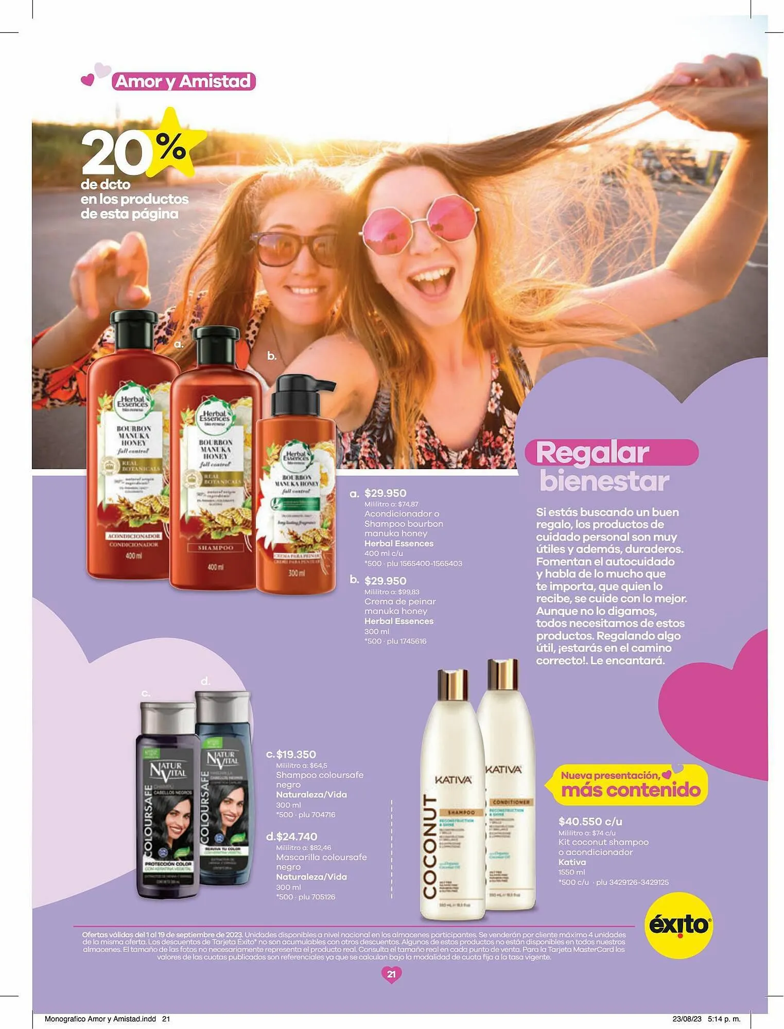 Catalogo de Catálogo Éxito 1 de septiembre al 19 de septiembre 2023 - Pag 21