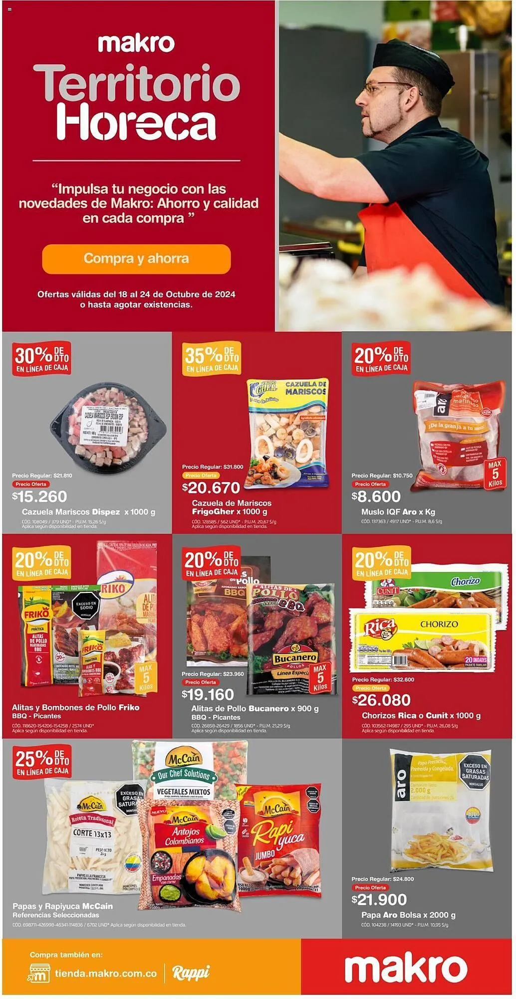 Catalogo de Catálogo Makro 18 de octubre al 24 de octubre 2024 - Pag 1