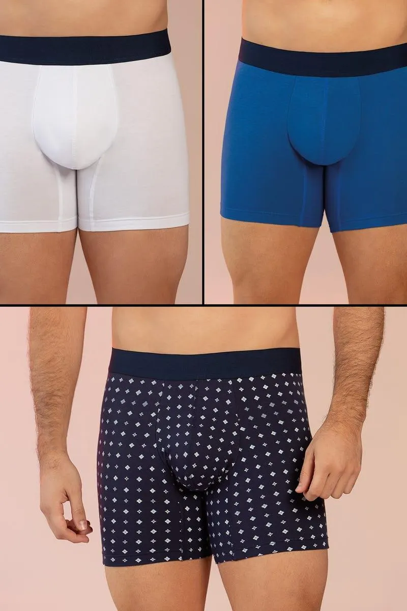 BOXER X 3 AJUSTADO Multicolor