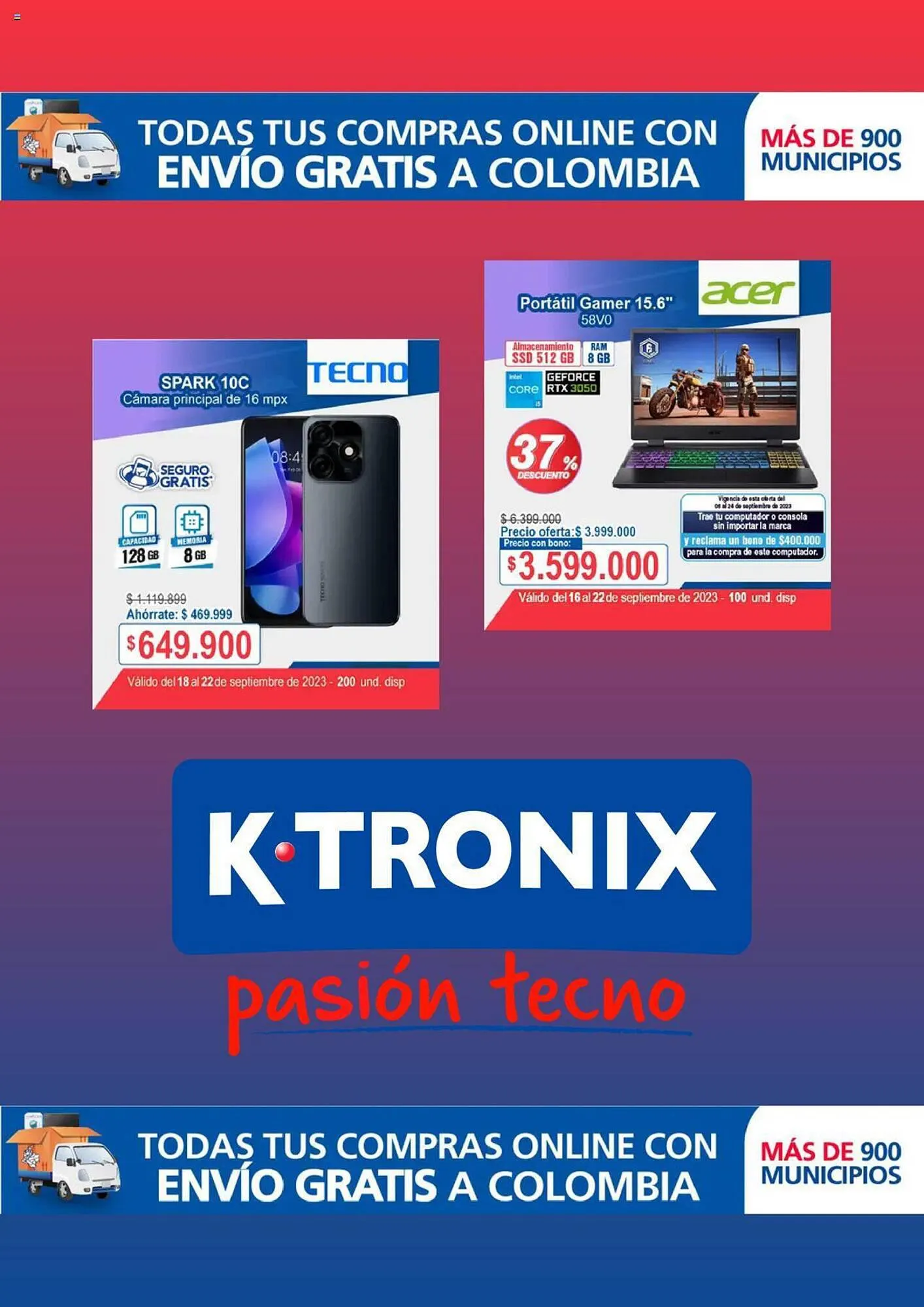 Catalogo de Catálogo Ktronix 16 de septiembre al 22 de septiembre 2023 - Pag 1