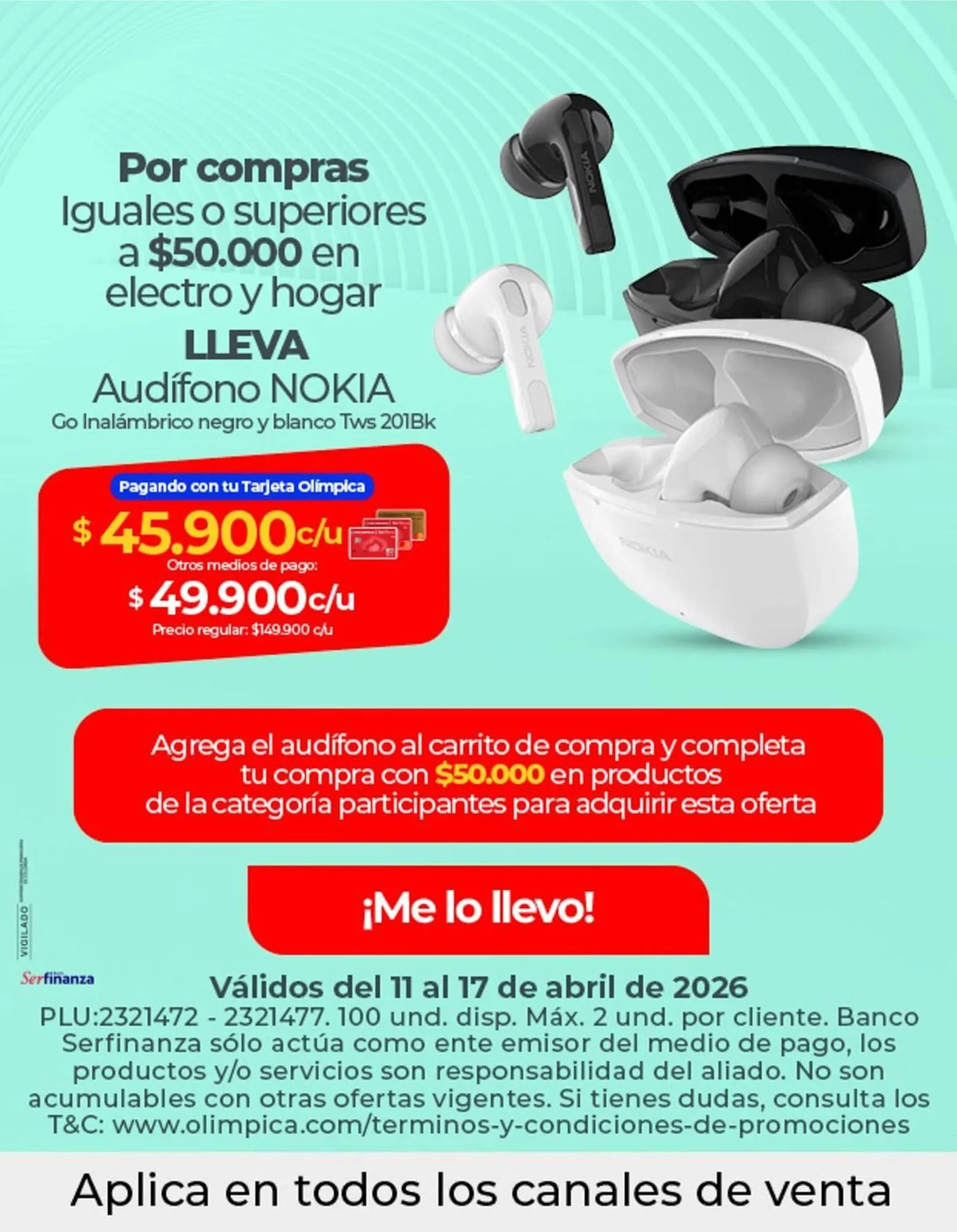 Catalogo de Catálogo Olímpica 11 de abril al 17 de abril 2026 - Pag 1