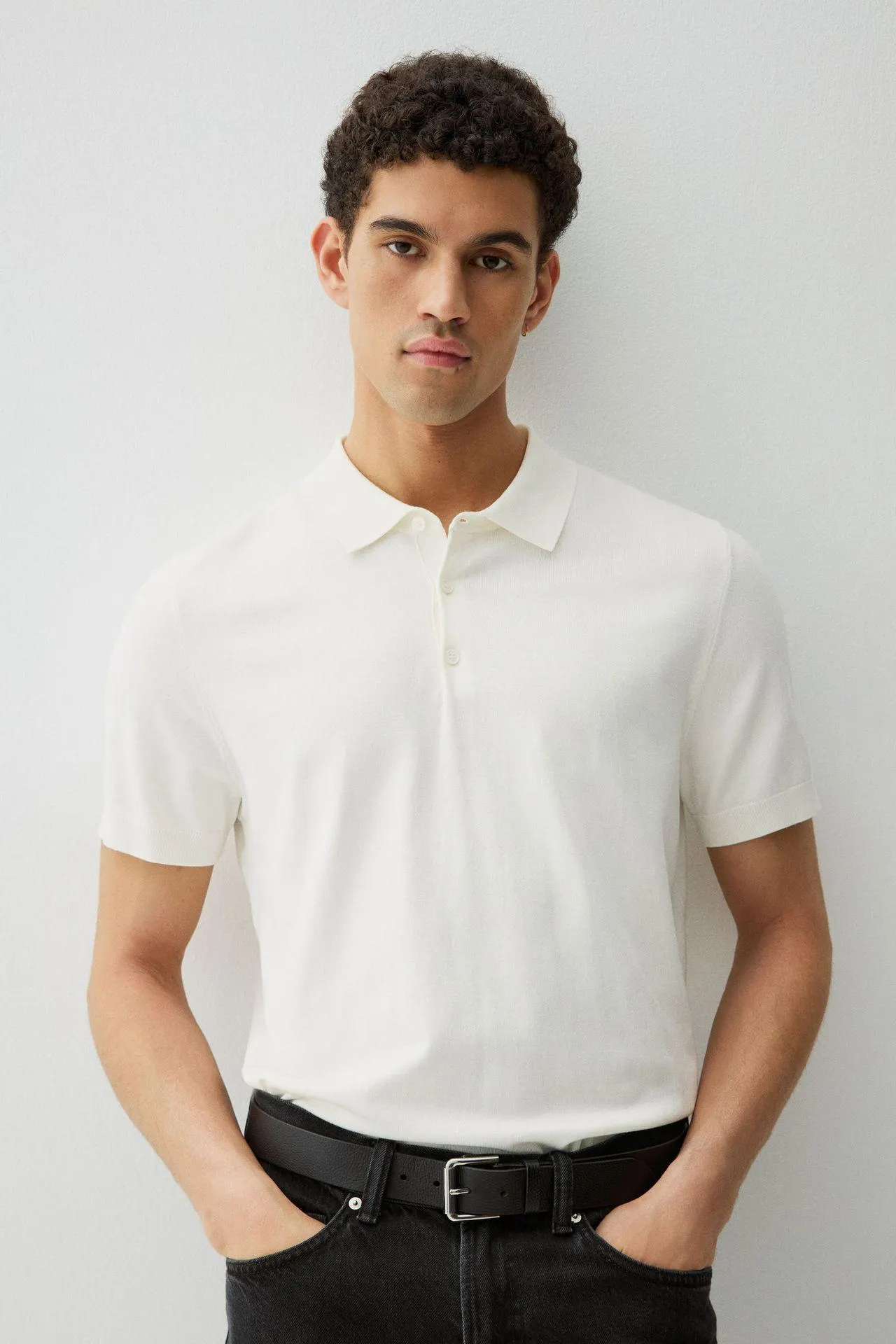 Camiseta estilo polo Slim Fit