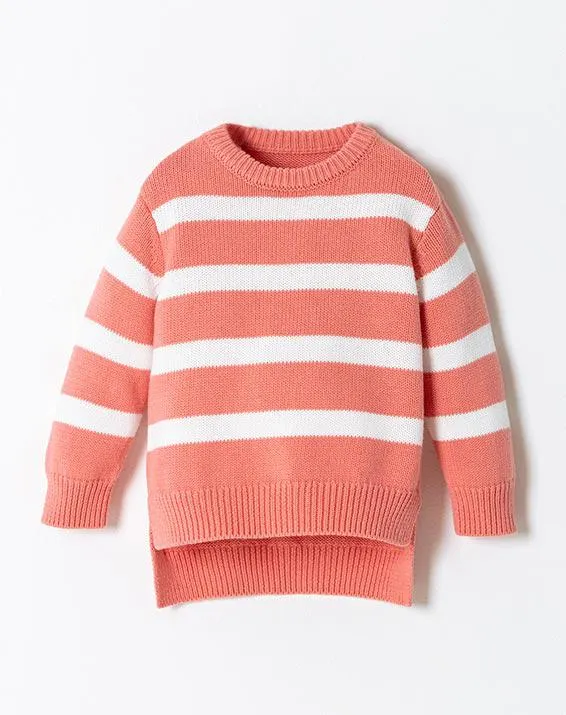 buzo ayana palo de rosa rayas 9-12m