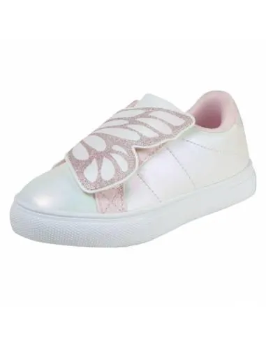 Zapatos caules Millie con diseño de mariposa para niña