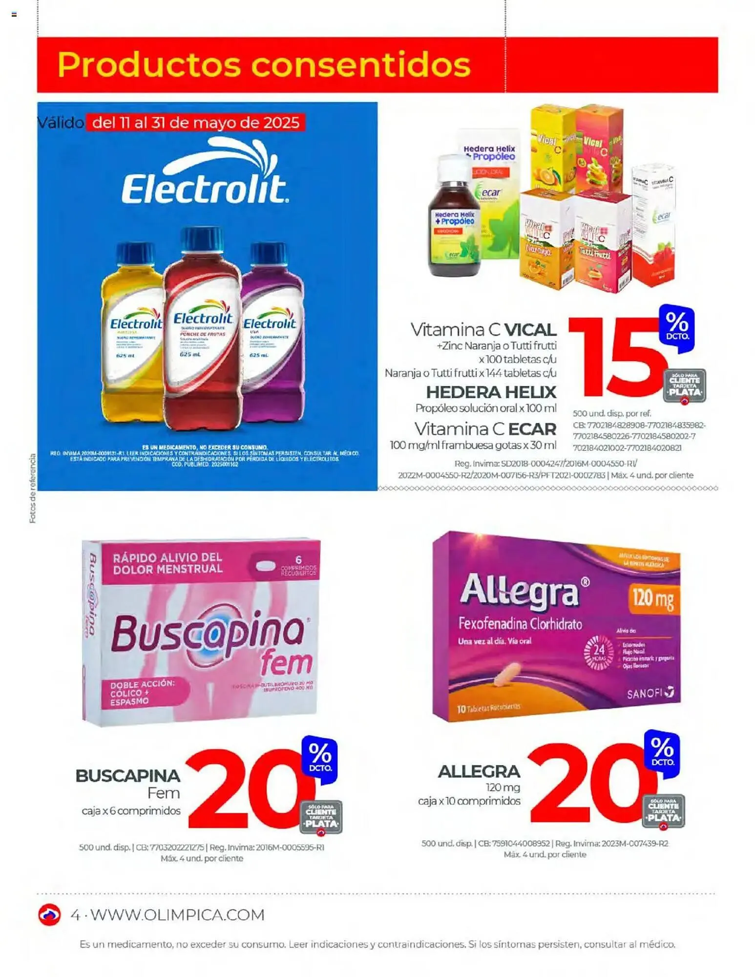 Catalogo de Catálogo Olímpica 1 de mayo al 31 de mayo 2025 - Pag 4