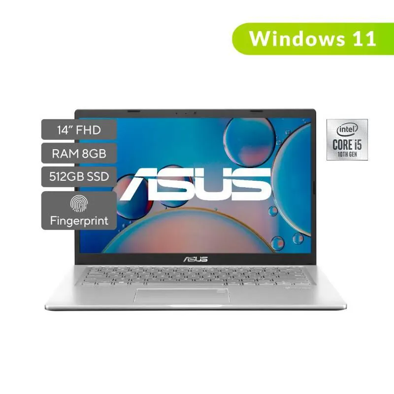 Portátil Asus | Intel Core i5 | 8GB RAM | 512GB SSD | Windows 11 | 14 pulgadas | X415JA | Computador Portátil