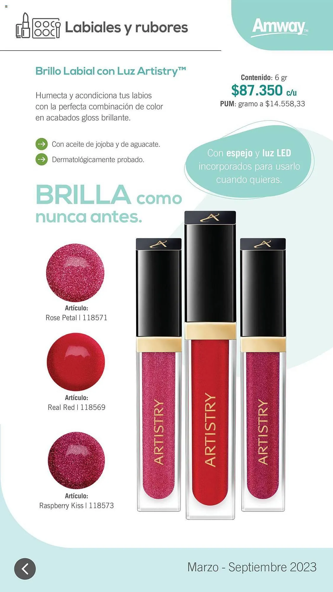 Catalogo de Catálogo Amway 31 de marzo al 1 de septiembre 2023 - Pag 34