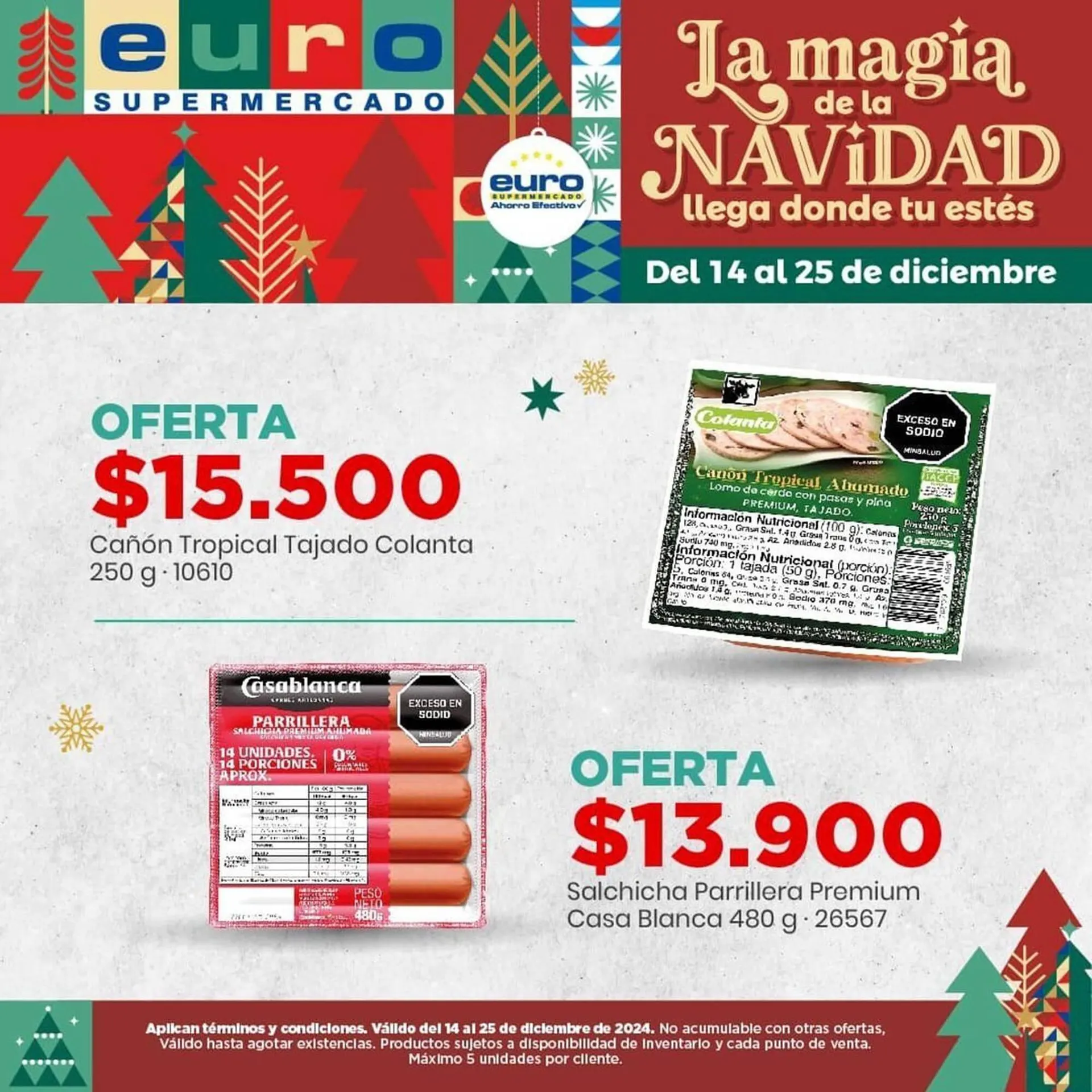 Catalogo de Catálogo Euro Supermercados 22 de diciembre al 5 de enero 2025 - Pag 2