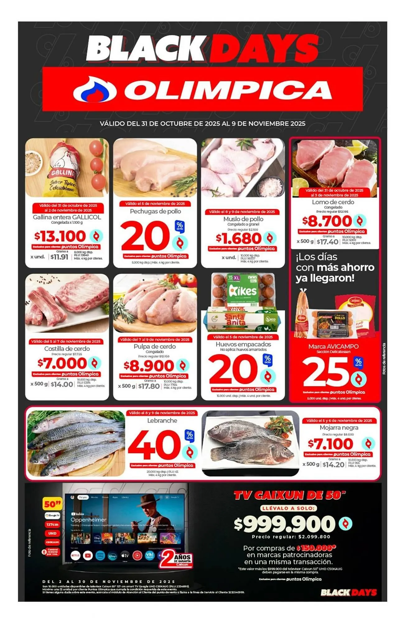 Catalogo de Catálogo Olímpica 31 de octubre al 9 de noviembre 2025 - Pag 1