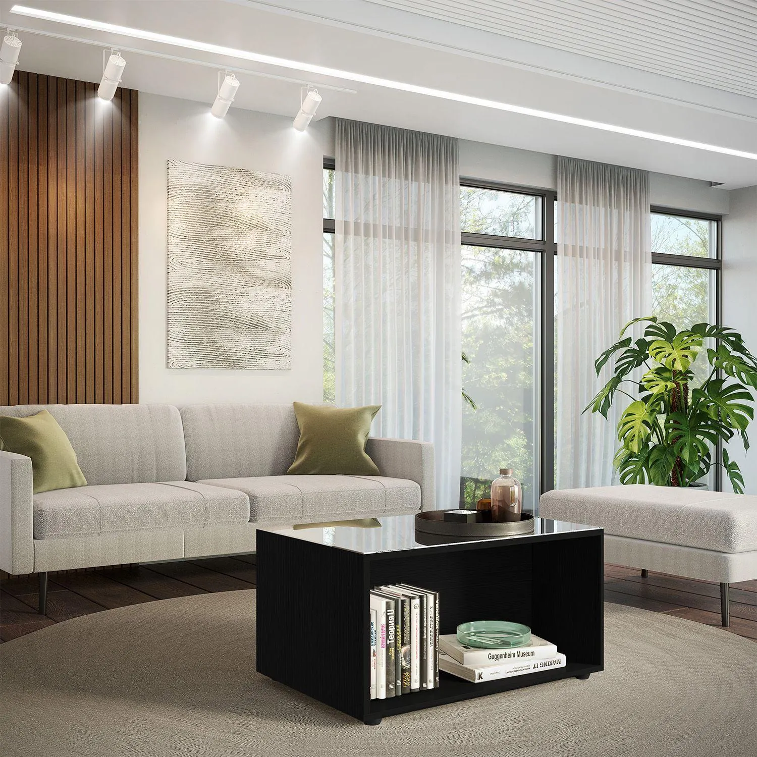 Mesa de centro Auri Negro Gloss