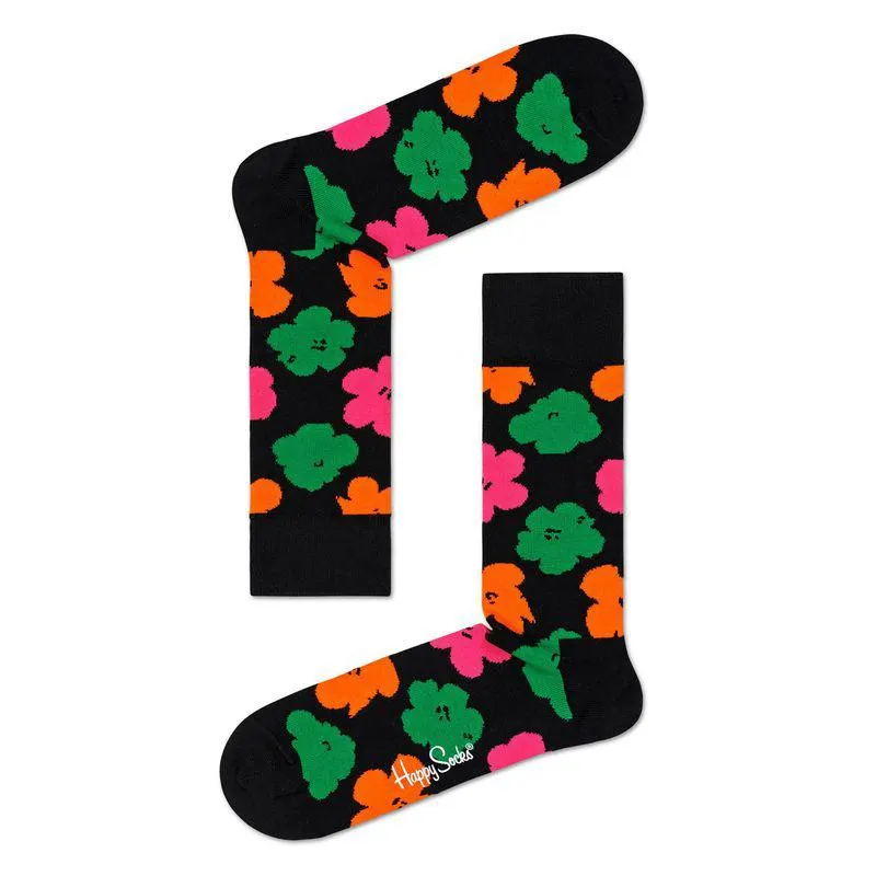 MEDIA CASUAL ANDY WARHOL FLOWER SOCK MULTICOLOR