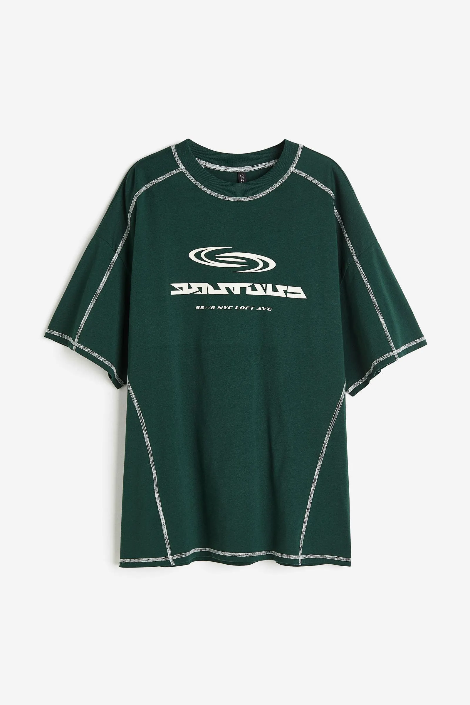 Camiseta oversize con motivo