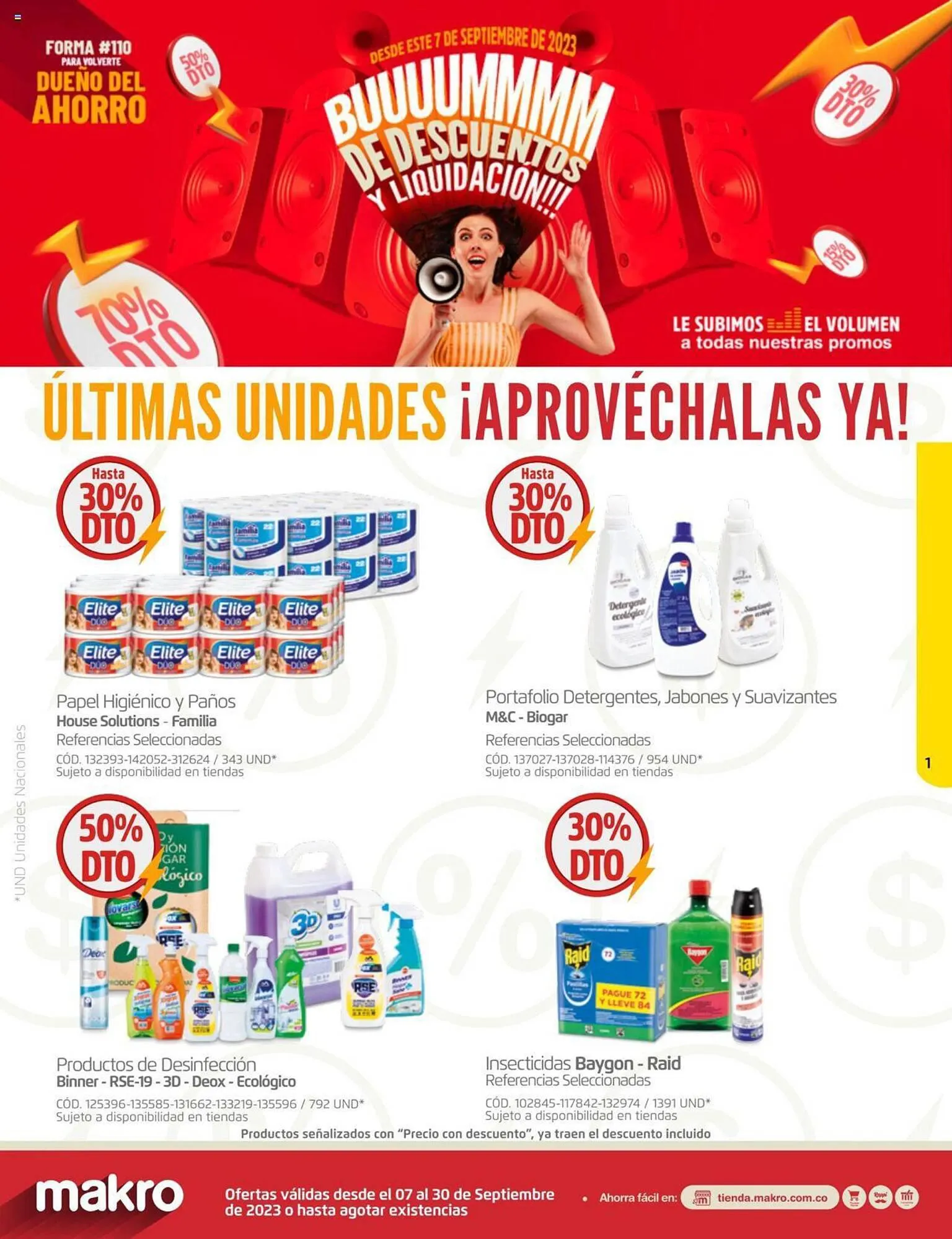 Catalogo de Catálogo Makro 7 de septiembre al 30 de septiembre 2023 - Pag 1