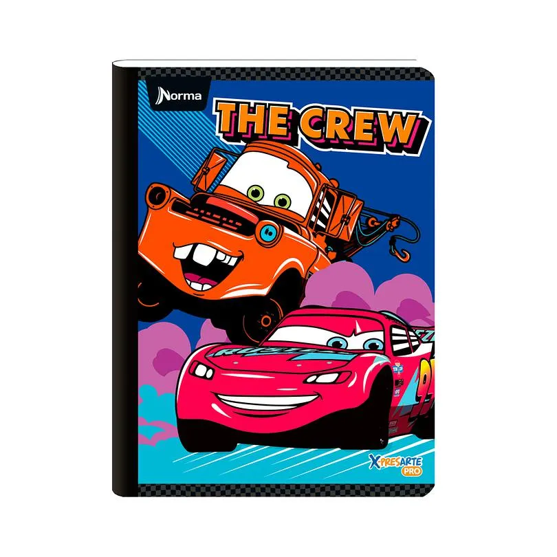Cuaderno Cosido Norma X-Presarte Cars 100 Hojas Lineas