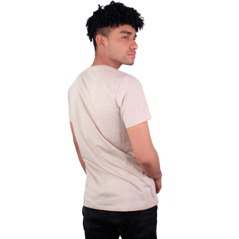 Camiseta Cuello Redondo Hombre Lec Lee Beige