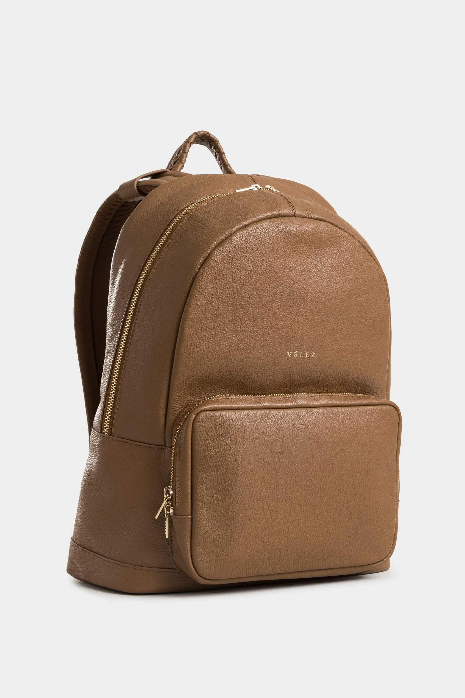 Morral Alava de cuero para mujer asa trenzada