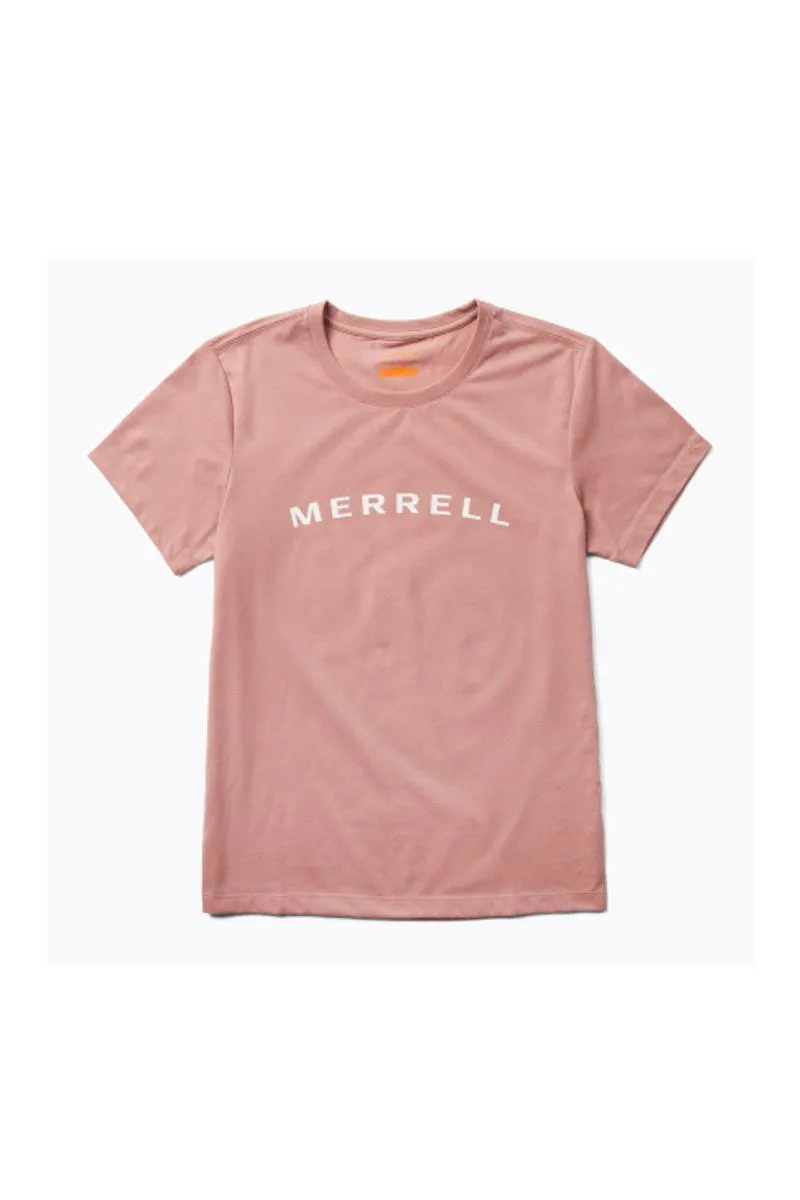 Camiseta Merrell Wordmark Tee-Ash Rose