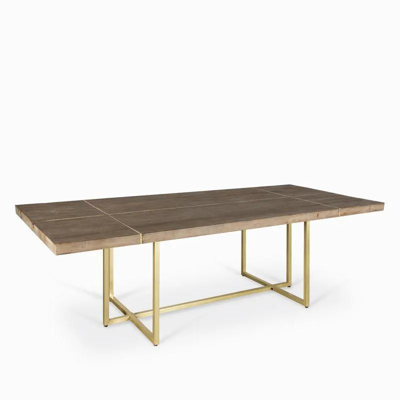 Comedor extension base brass 76x240x106
