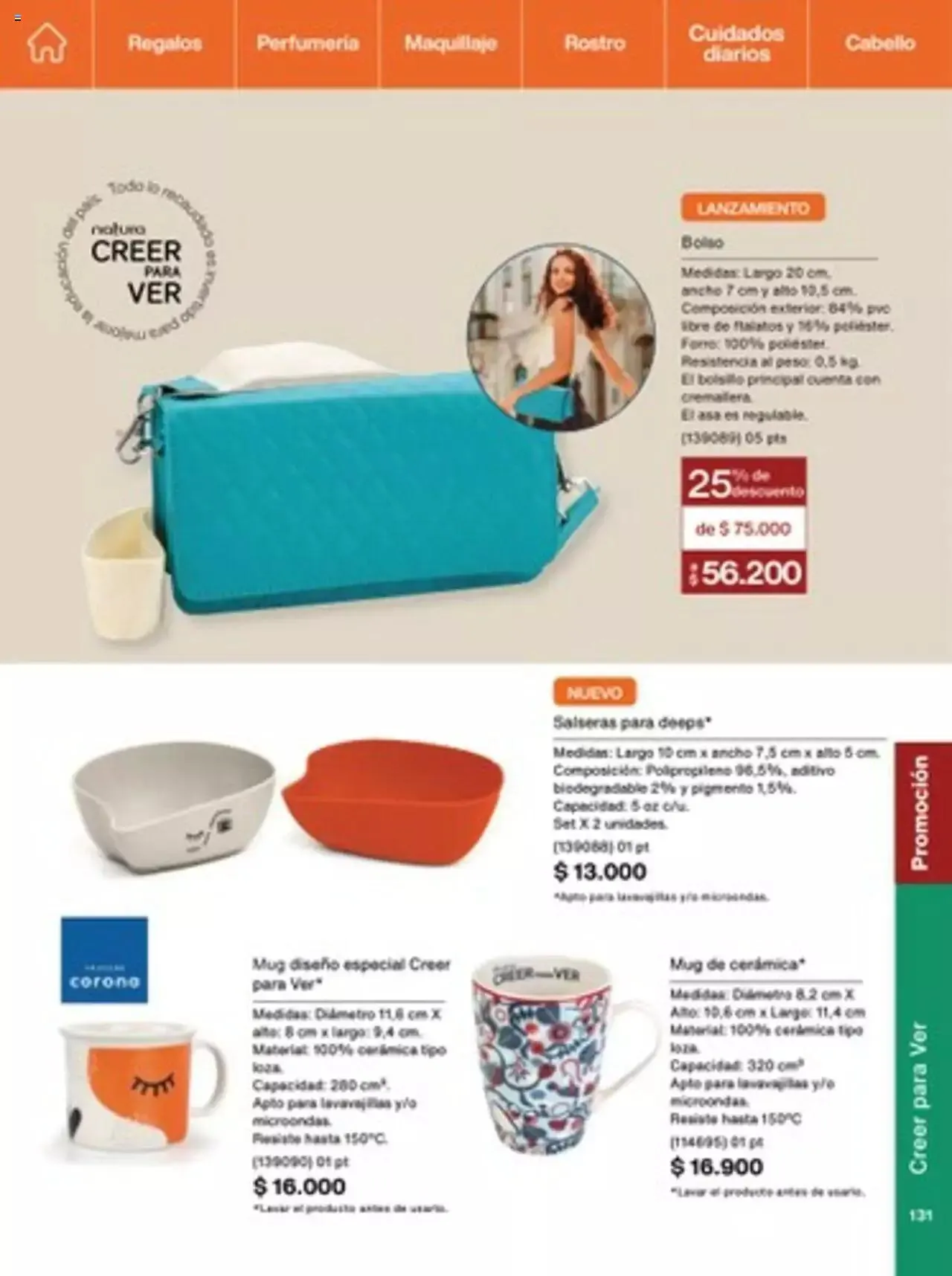 Catalogo de Natura - C14 Nueva Bruma Hidra Fix y Primer Facial FPS 40 1 de octubre al 31 de diciembre 2023 - Pag 131