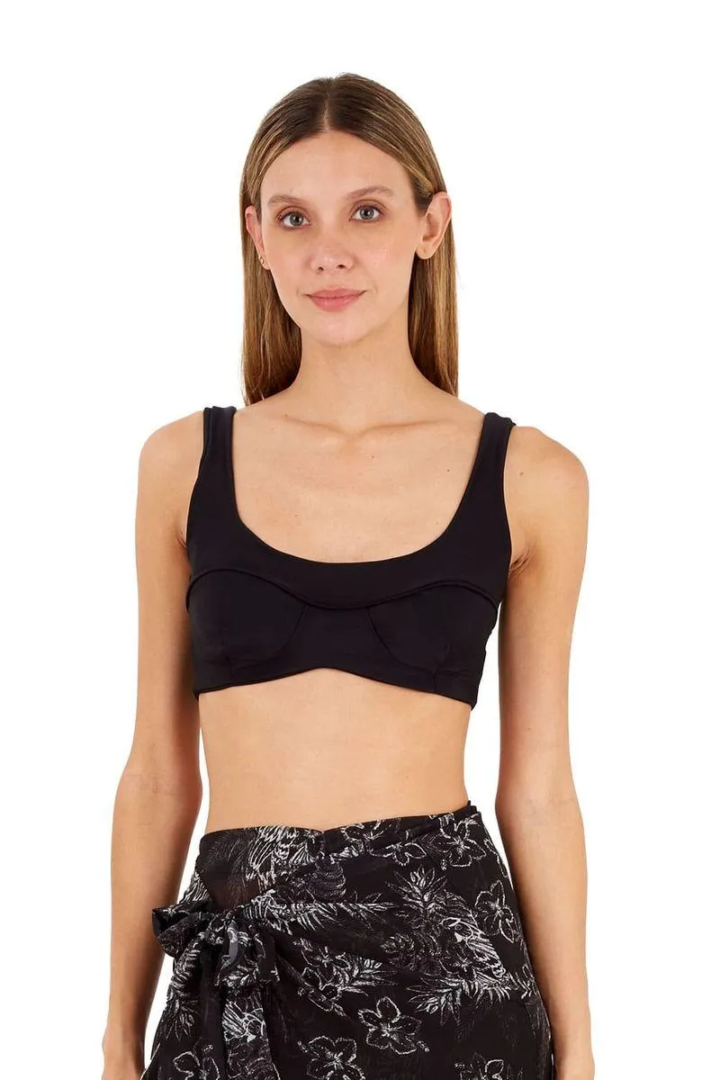 Top Negro para mujer Stella