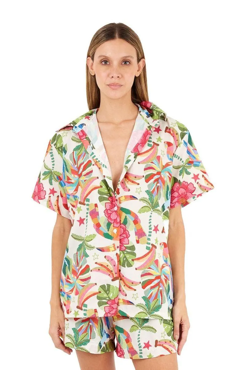 Camisa Estampado Marfil para mujer Alexa