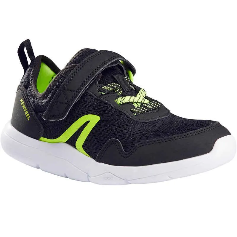 Tenis Velcro Niños Actiwalk Super Light Negro