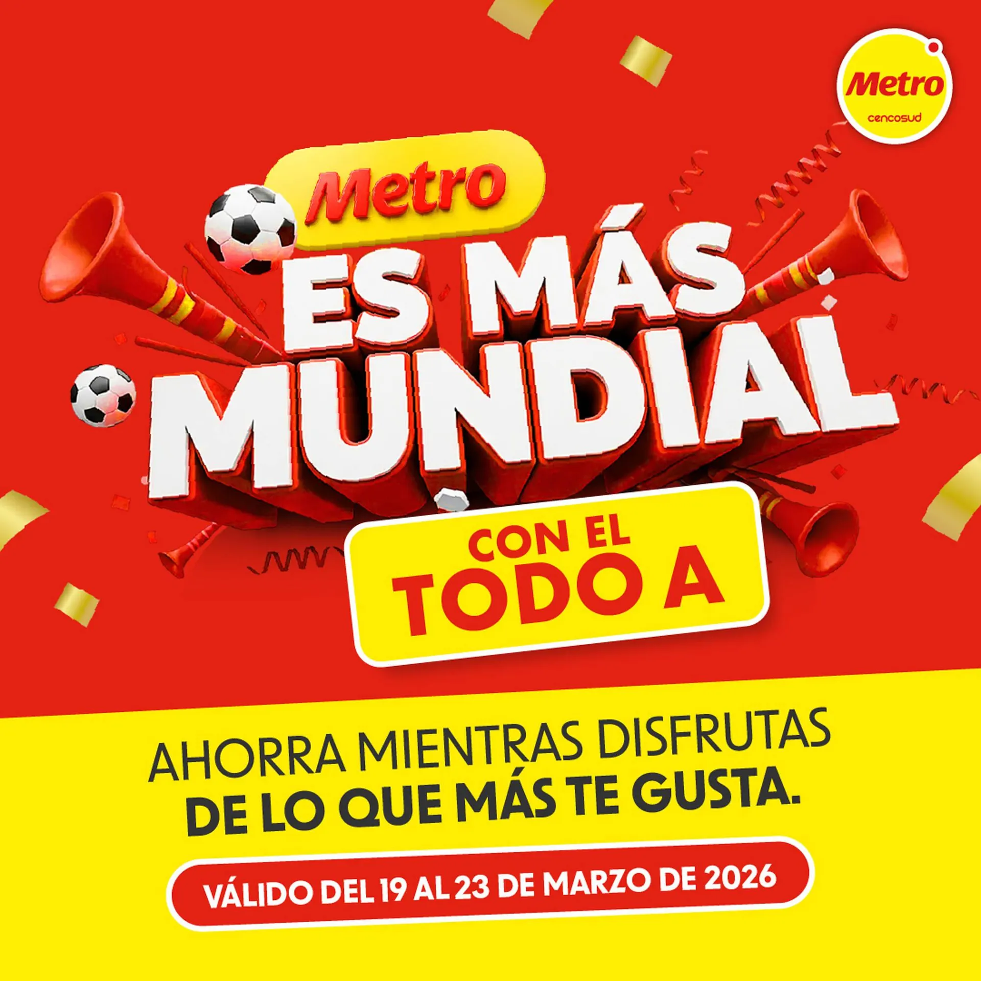 Catalogo de Catálogo Metro 19 de marzo al 23 de marzo 2026 - Pag 1