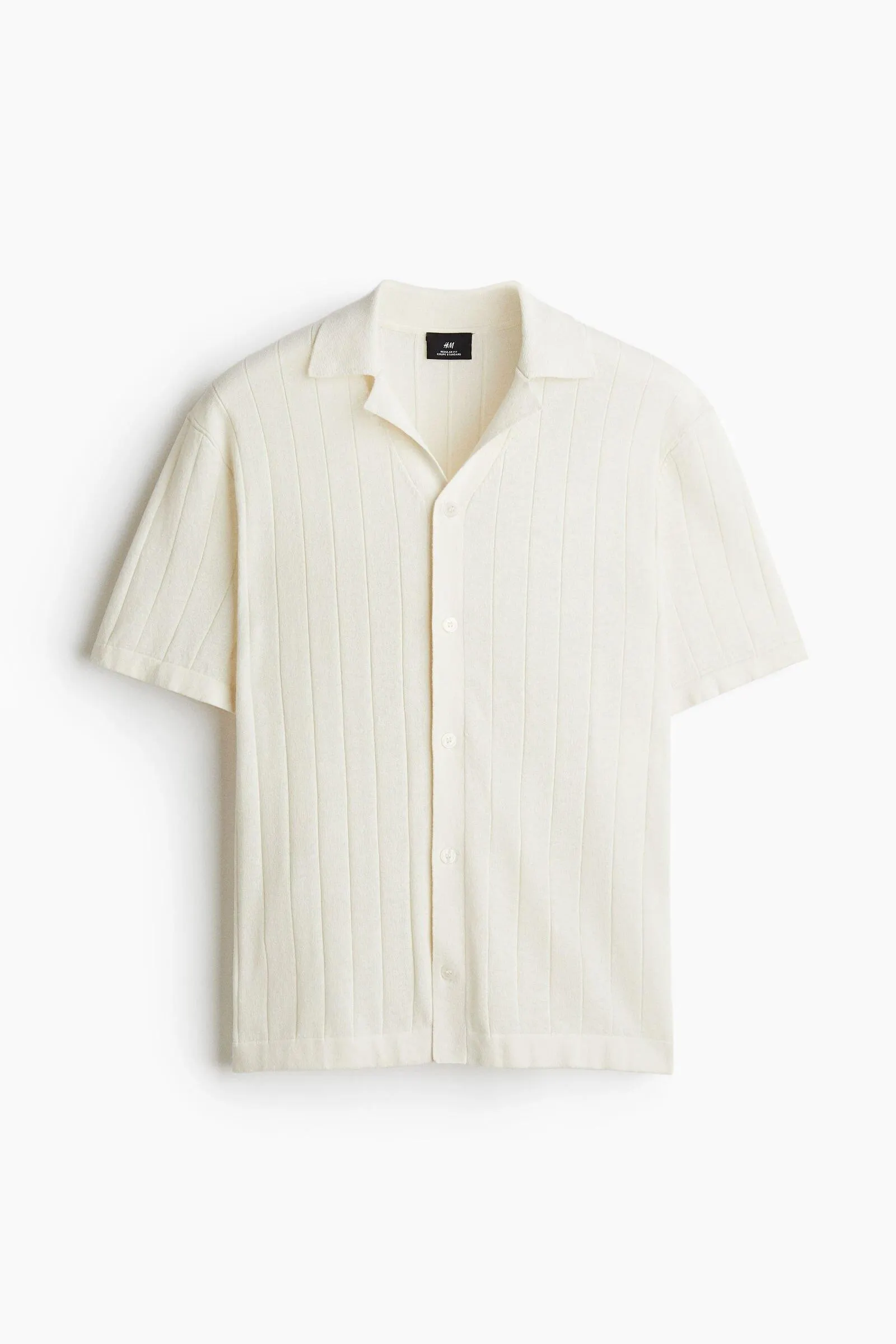 Camisa resort Regular Fit en mezcla de lino