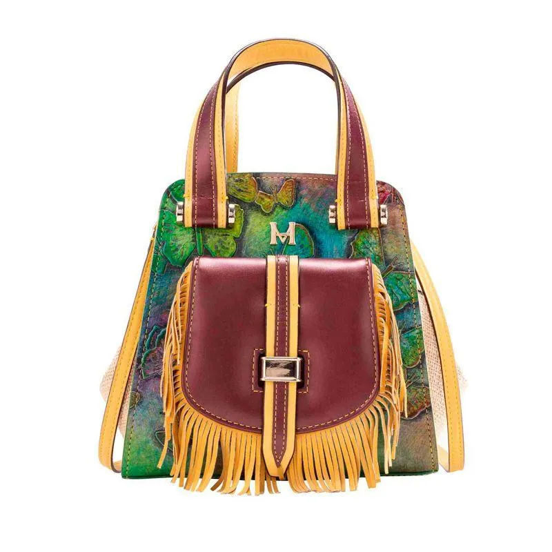 Bolso de mano missache caño cristales Mariposas